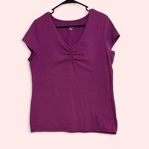 Merona Purple V-Neck Top